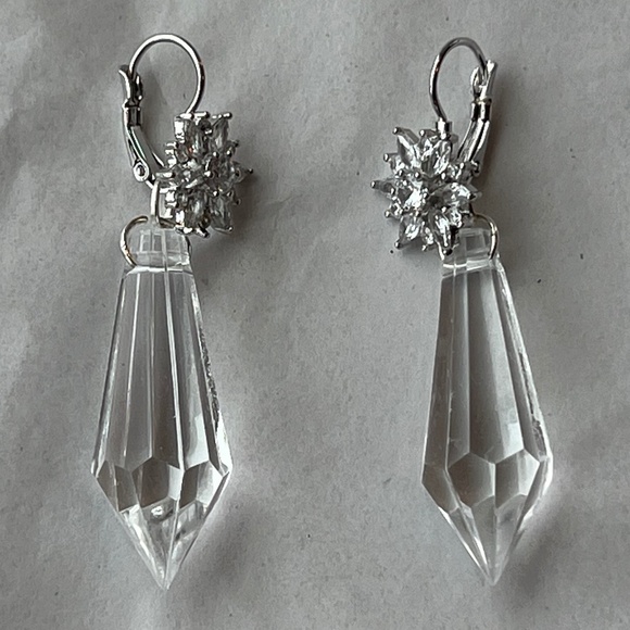 Nosferatu Ellen’s Pendulum Earrings Handmade Replicas Flower Hoops + Crystals - Picture 10 of 14